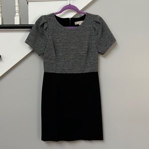 LOFT 2P black and grey dress